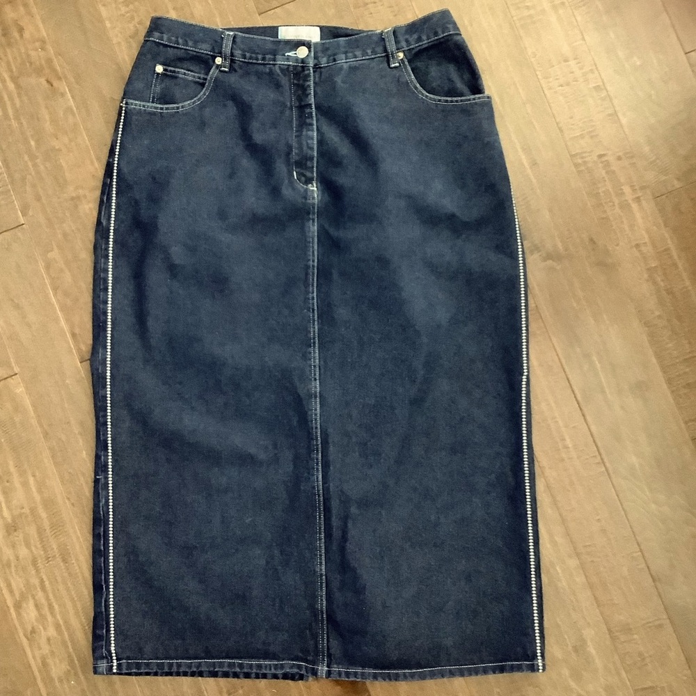 Capistrano Jeans Denim  100% Cotton Maxi Skirt, Size 18